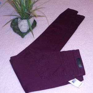 NWT Adriano Goldschmied 27R The Farrah High-Rise Skinny Jeans Plum